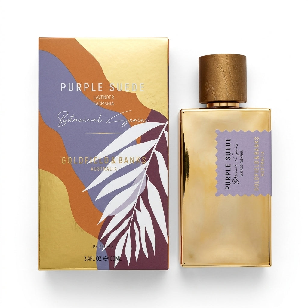 Perfume Spray and Box — Flat Lay - Front | Generated by Modelize