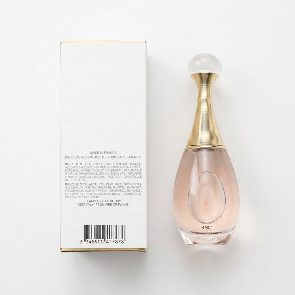Eau de Parfum — Flat Lay - Back | Generated by Modelize