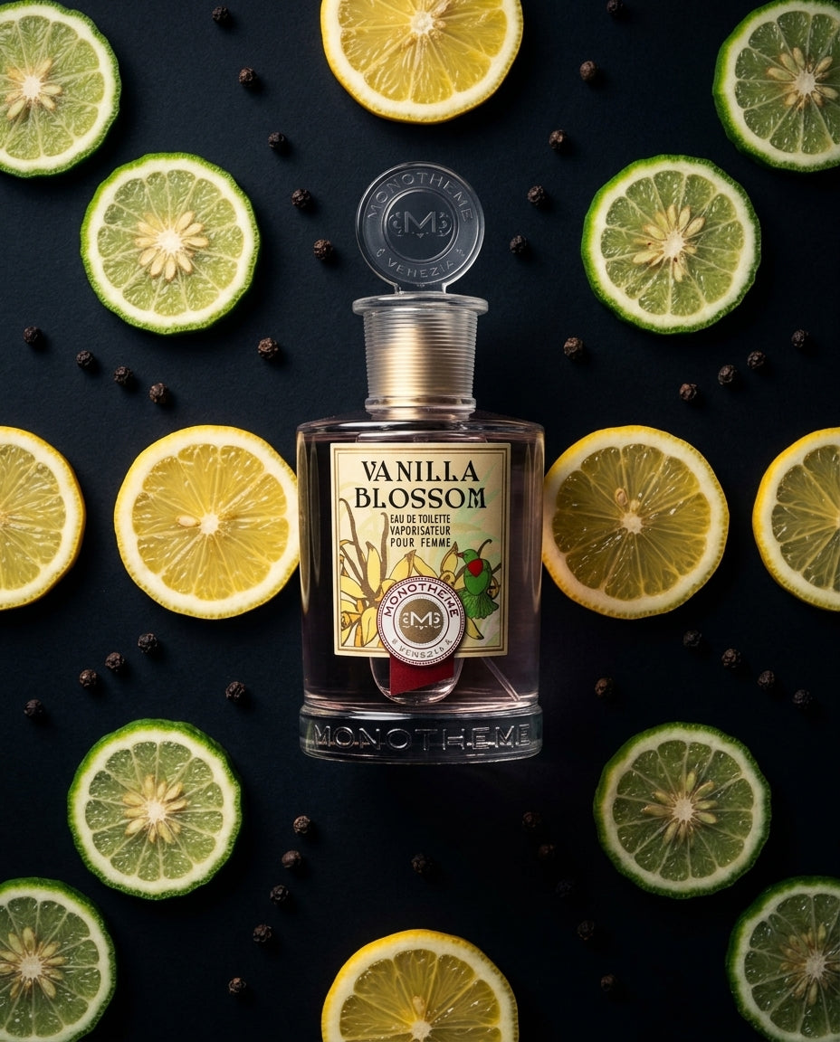 Eau De Toilette — Citrus Note Flat Lay | Generated by Modelize