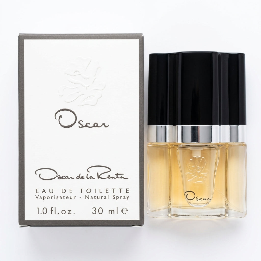 Fragrance set (Bottle and Box) — Flat Lay - Front | Generated by Modelize