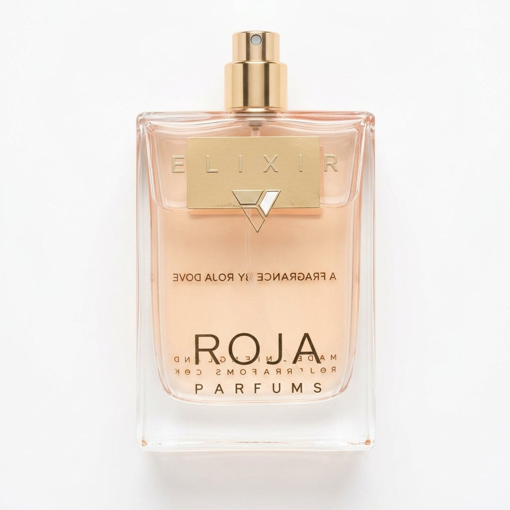 Fragrance Bottle — Flat Lay - Front | Generated by Modelize