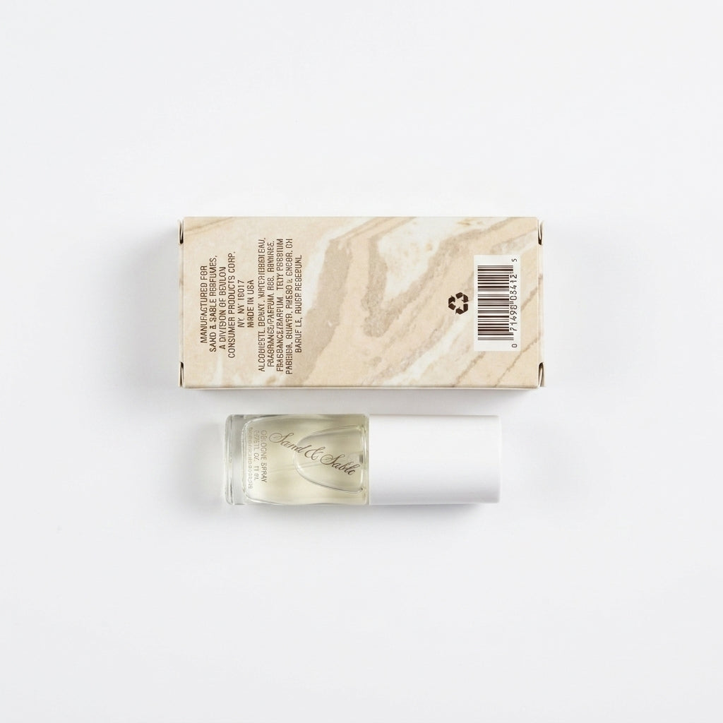 Cologne Spray — Flat Lay - Back | Generated by Modelize
