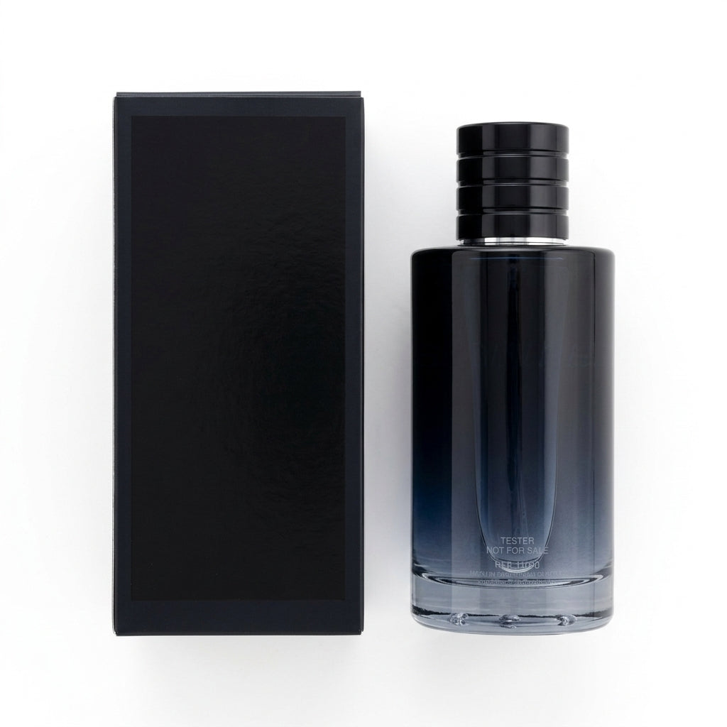 Men's Fragrance — Flat Lay - Back | Generated by Modelize