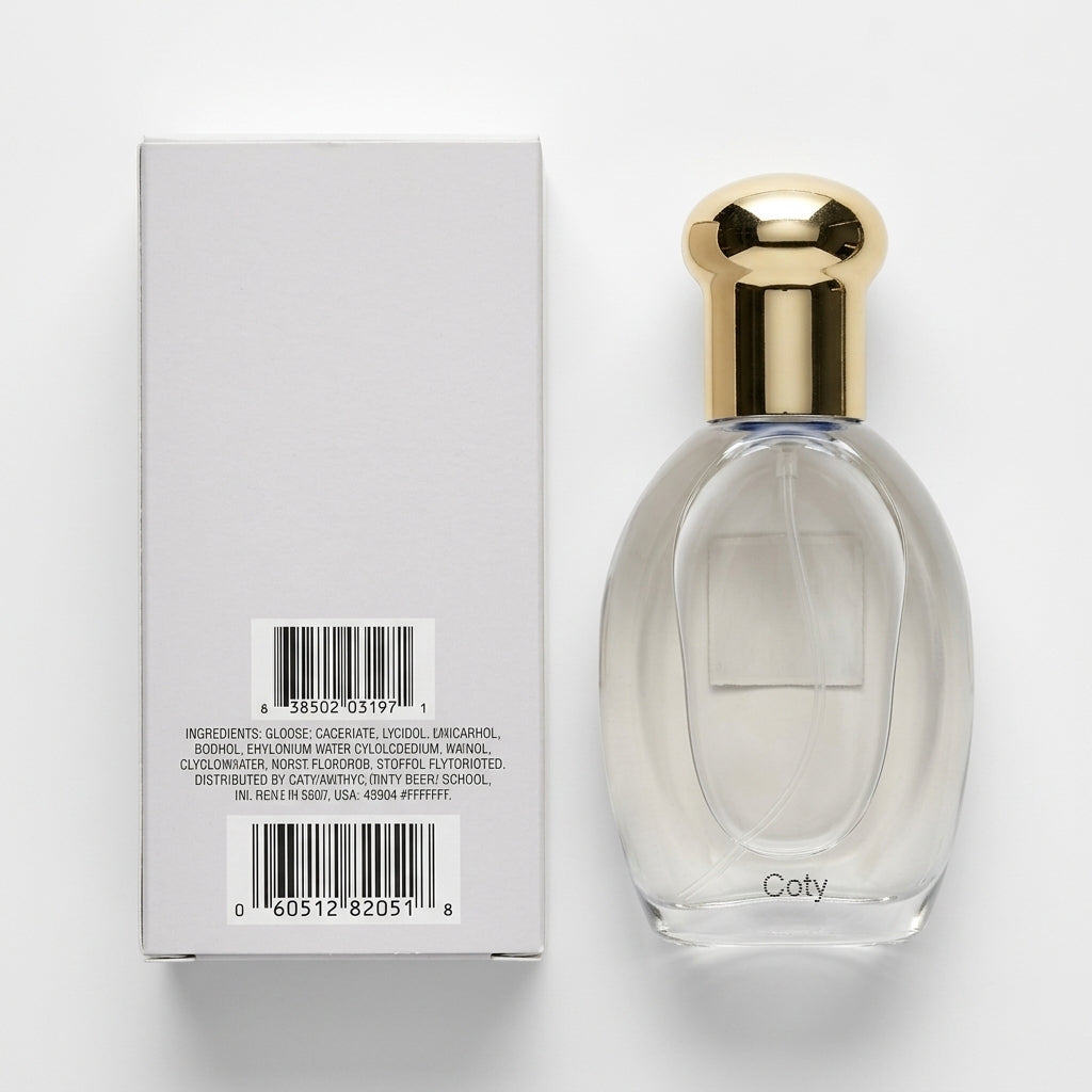 Cologne Spray and Packaging — Flat Lay - Back | Generated by Modelize