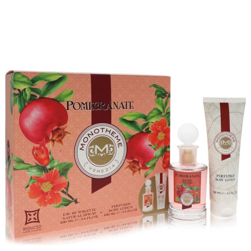 Monotheme Promegranate by MonothemeGift Set -- 3.4 oz Eau De Toilette Spray + 3.4 oz Body Lotion -- / -- / Alcohol, Amber, Woody, Aldehyde,