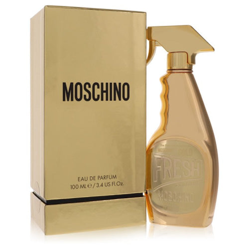 Moschino Fresh Gold Couture by MoschinoEau De Parfum Spray 3.4 oz 3.4 oz / 100 ml / Alcohol, Amber, Woody, Aldehyde, Oils Women