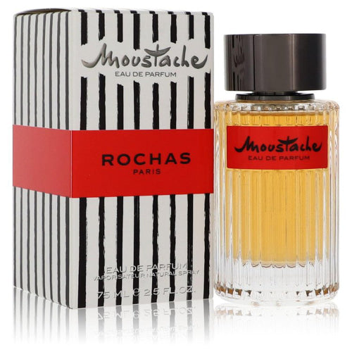 Moustache by RochasEau De Parfum Spray 2.5 oz 2.5 oz / 75 ml / Alcohol, Amber, Woody, Aldehyde, Oils Men