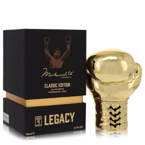 Muhammad Ali Legacy Round 4 by Muhammad AliEau De Parfum Spray (Classic Edition) 3.3 oz 3.3 oz / 100 ml / Alcohol, Amber, Woody, Aldehyde,