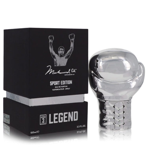 Muhammad Ali Legend Round 3 by Muhammad AliEau De Parfum Spray (Sport Edition) 3.3 oz 3.3 oz / 100 ml / Alcohol, Amber, Woody, Aldehyde,
