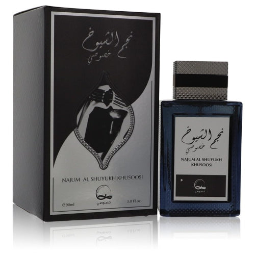 Najum Al Shuyukh Khusoosi by KhususiEau De Parfum Spray 3 oz 3 oz / 90 ml / Alcohol, Amber, Woody, Aldehyde, Oils Men