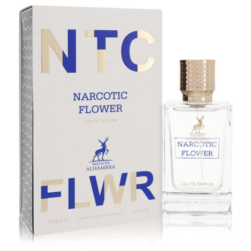 Narcotic Flower by Maison AlhambraEau De Parfum Spray 3.4 oz 3.4 oz / 100 ml / Alcohol, Amber, Woody, Aldehyde, Oils Women