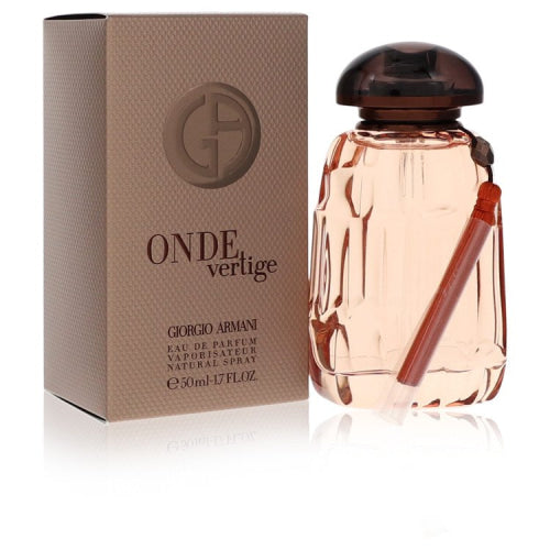 Onde Vertige by Giorgio ArmaniEau De Parfum Spray 1.7 oz 1.7 oz / 50 ml / Alcohol, Amber, Woody, Aldehyde, Oils Women