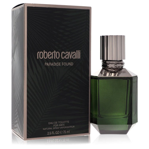 Paradise Found by Roberto CavalliEau De Toilette Spray 2.5 oz 2.5 oz / 75 ml / Alcohol, Amber, Woody, Aldehyde, Oils Men