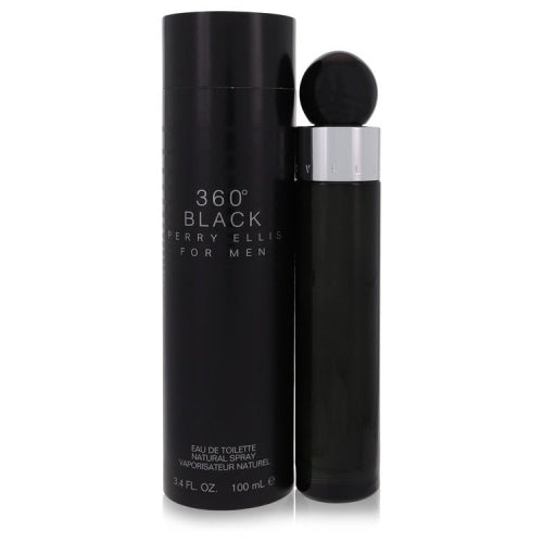 Perry Ellis 360 Black by Perry EllisEau De Toilette Spray 3.4 oz 3.4 oz / 100 ml / Alcohol, Amber, Woody, Aldehyde, Oils Men