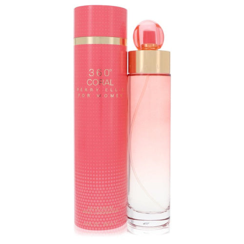 Perry Ellis 360 Coral by Perry EllisEau De Parfum Spray 6.7 oz 6.7 oz / 200 ml / Alcohol, Amber, Woody, Aldehyde, Oils Women