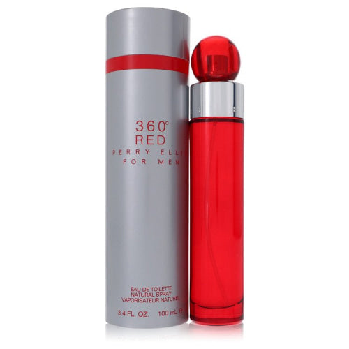 Perry Ellis 360 Red by Perry EllisEau De Toilette Spray 3.4 oz 3.4 oz / 100 ml / Alcohol, Amber, Woody, Aldehyde, Oils Men