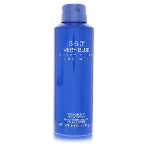 Perry Ellis 360 Very Blue by Perry EllisBody Spray (unboxed) 6.8 oz 6.8 oz / 200 ml / Alcohol, Amber, Woody, Aldehyde, Oils Men