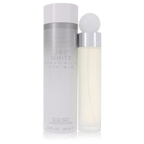 Perry Ellis 360 White by Perry EllisEau De Toilette Spray 3.4 oz 3.4 oz / 100 ml / Alcohol, Amber, Woody, Aldehyde, Oils Men