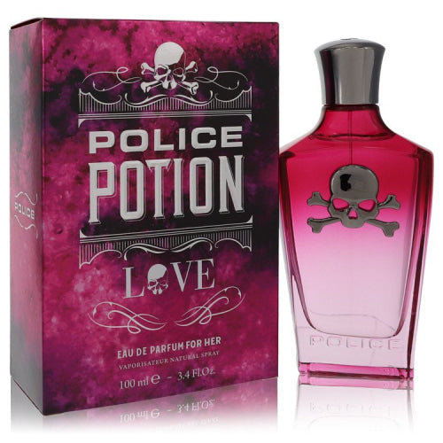 Police Potion Love by Police ColognesEau De Parfum Spray 3.4 oz 3.4 oz / 100 ml / Alcohol, Amber, Woody, Aldehyde, Oils Women