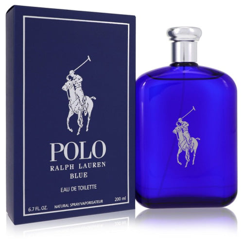 Polo Blue by Ralph LaurenEau De Toilette Spray 6.7 oz 6.7 oz / 200 ml / Alcohol, Amber, Woody, Aldehyde, Oils Men