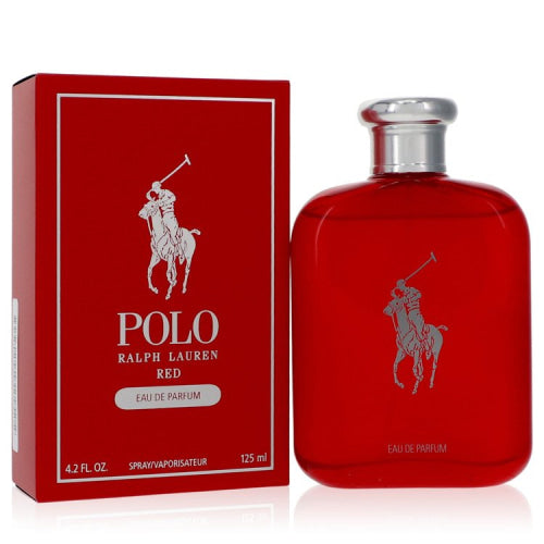 Polo Red by Ralph LaurenEau De Parfum Spray 4.2 oz 4.2 oz / 125 ml / Alcohol, Amber, Woody, Aldehyde, Oils Men