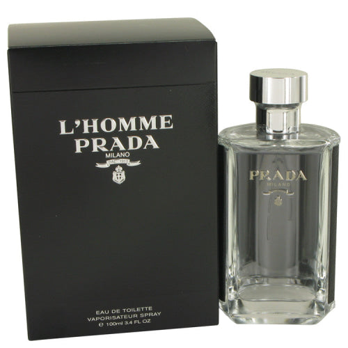 Prada L’homme by PradaEau De Toilette Spray 3.4 oz 3.4 oz / 100 ml / Alcohol, Amber, Woody, Aldehyde, Oils Men