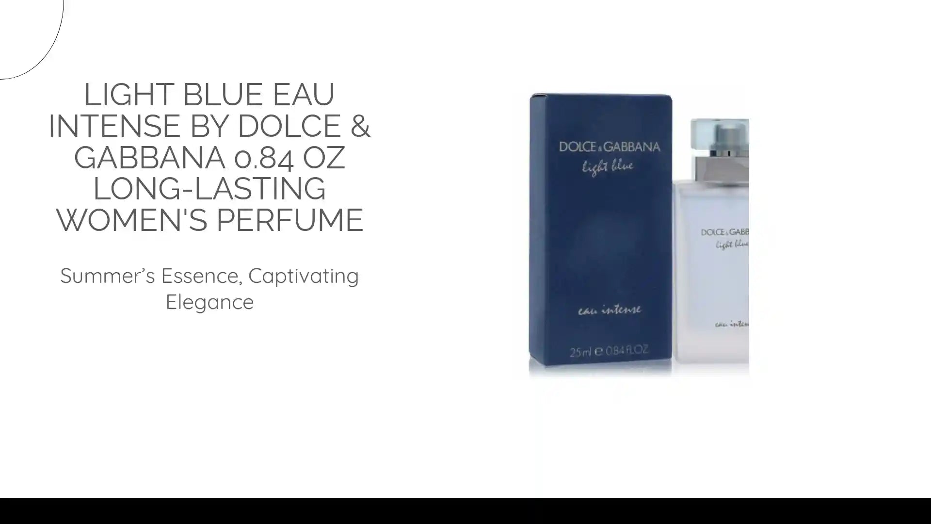 Light Blue Eau Intense by Dolce &amp; Gabbana 0.84 oz Long-Lasting Women's Perfume by@Outfy