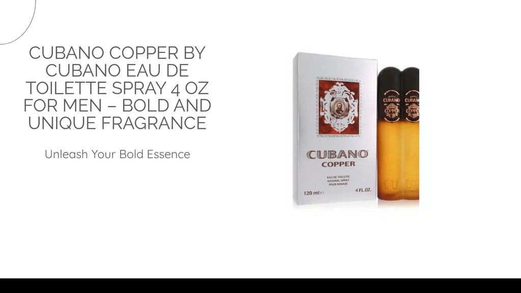 Cubano Copper by Cubano Eau De Toilette Spray 4 oz for Men &ndash; Bold and Unique Fragrance by@Outfy