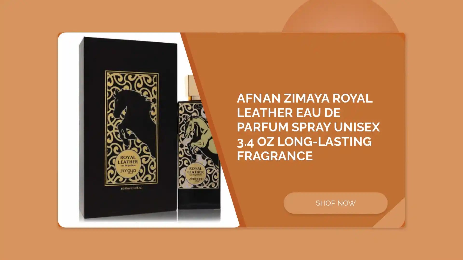 Afnan Zimaya Royal Leather Eau De Parfum Spray Unisex 3.4 oz Long-Lasting Fragrance by@Outfy
