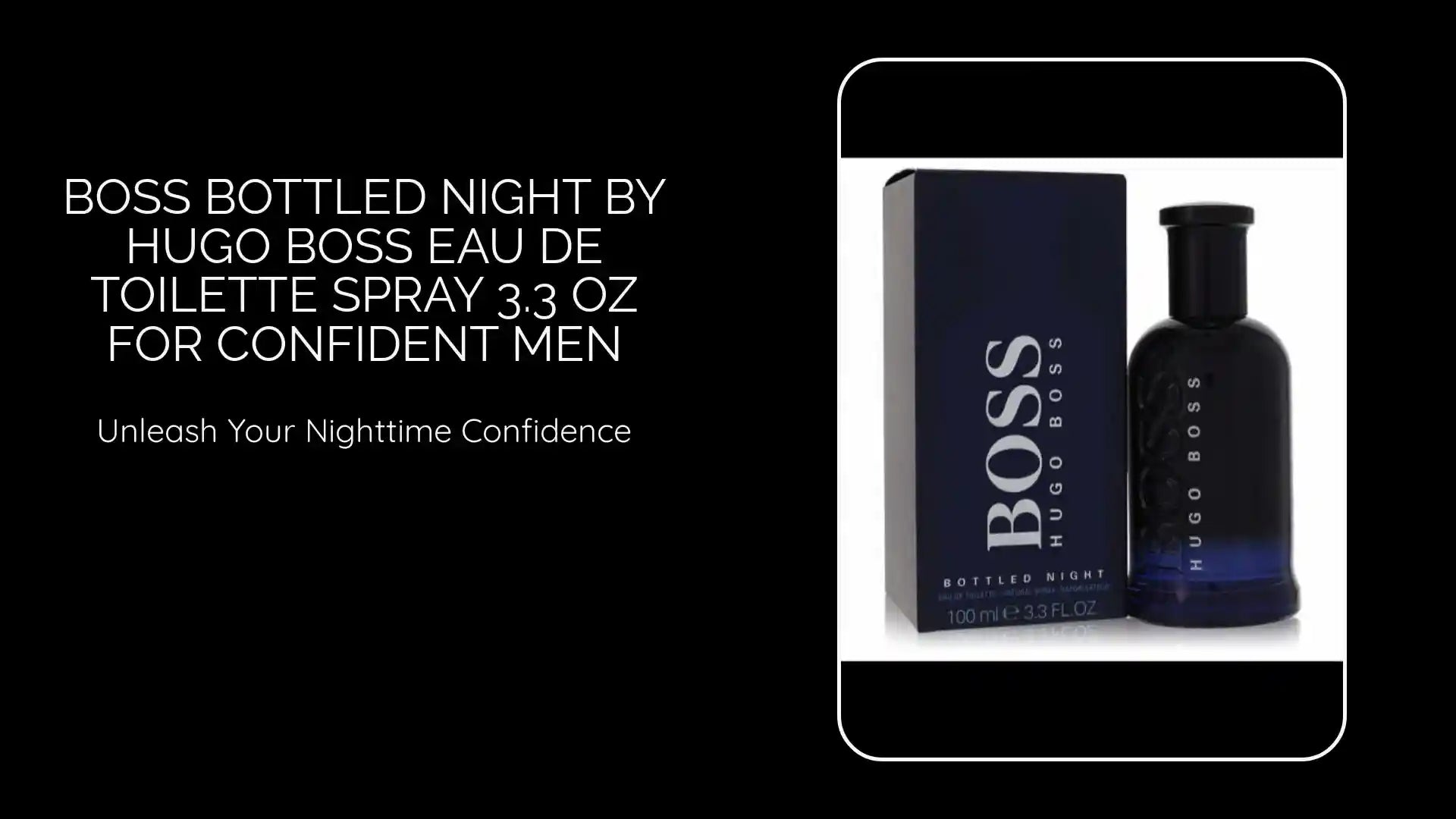 Boss Bottled Night by Hugo Boss Eau De Toilette Spray 3.3 oz for Confident Men by@Outfy