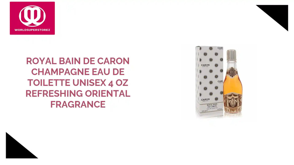 Royal Bain De Caron Champagne Eau De Toilette Unisex 4 oz Refreshing Oriental Fragrance by@Outfy