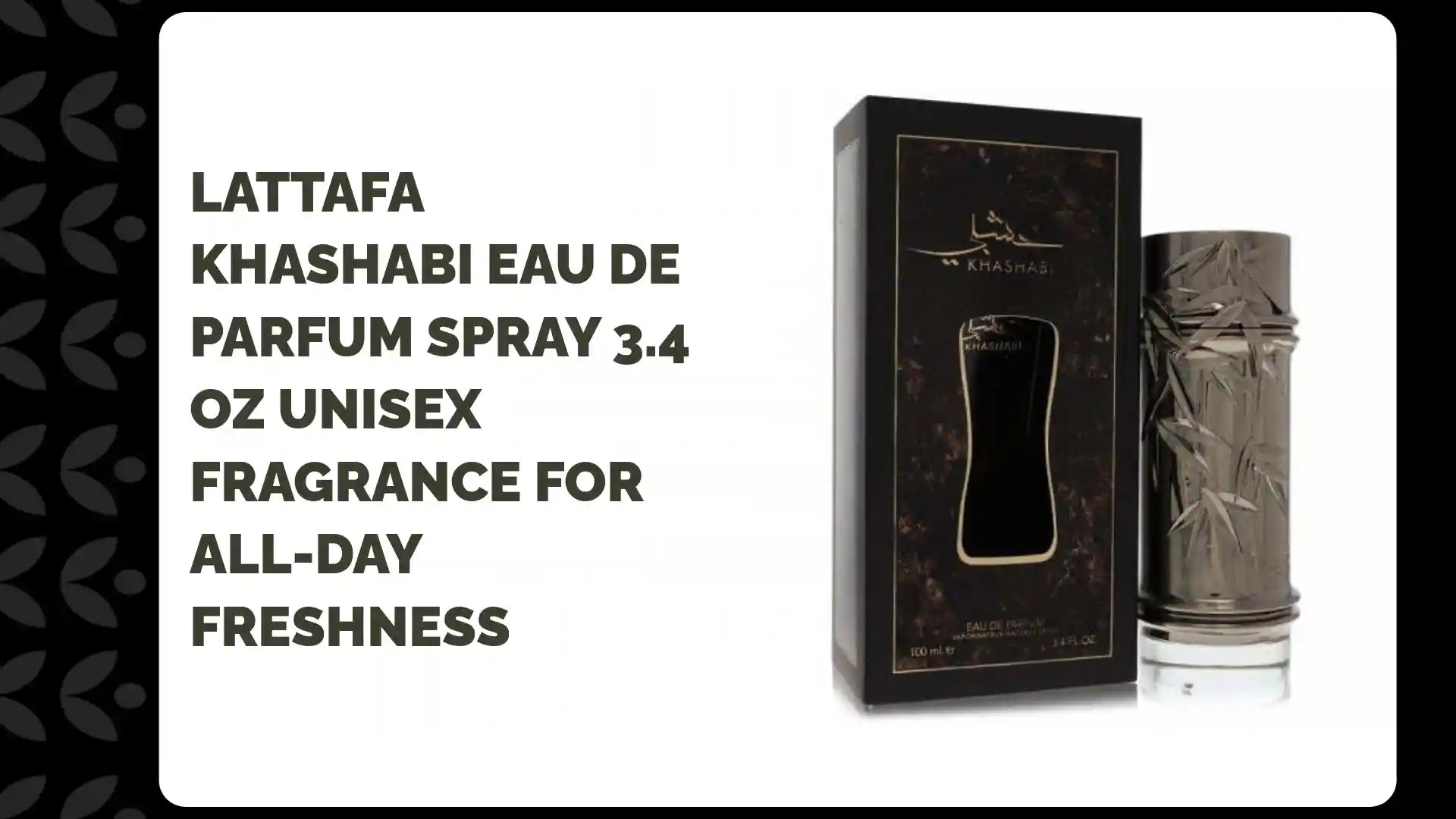 Lattafa Khashabi Eau De Parfum Spray 3.4 oz Unisex Fragrance for All-Day Freshness by@Outfy