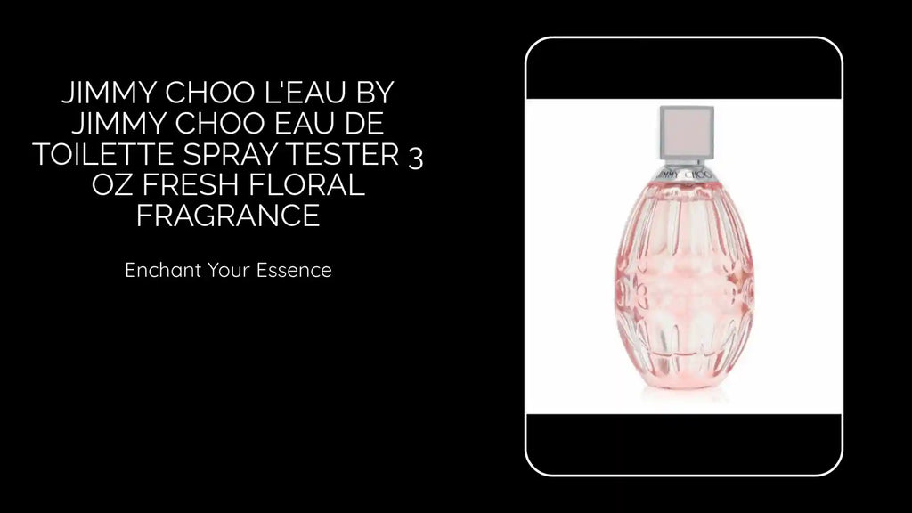 Jimmy Choo L'eau by Jimmy Choo Eau De Toilette Spray Tester 3 oz Fresh Floral Fragrance by@Outfy