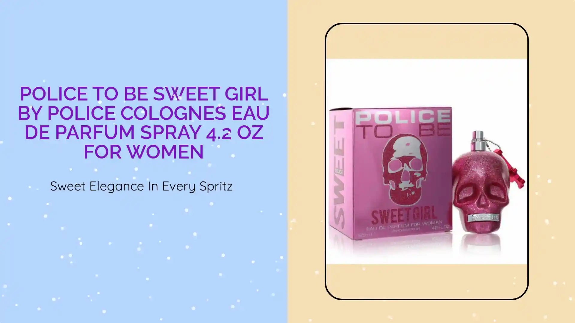 Police To Be Sweet Girl by Police Colognes Eau De Parfum Spray 4.2 oz for Women by@Outfy