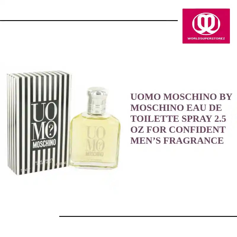 Uomo Moschino by Moschino Eau De Toilette Spray 2.5 oz for Confident Men&rsquo;s Fragrance by@Outfy