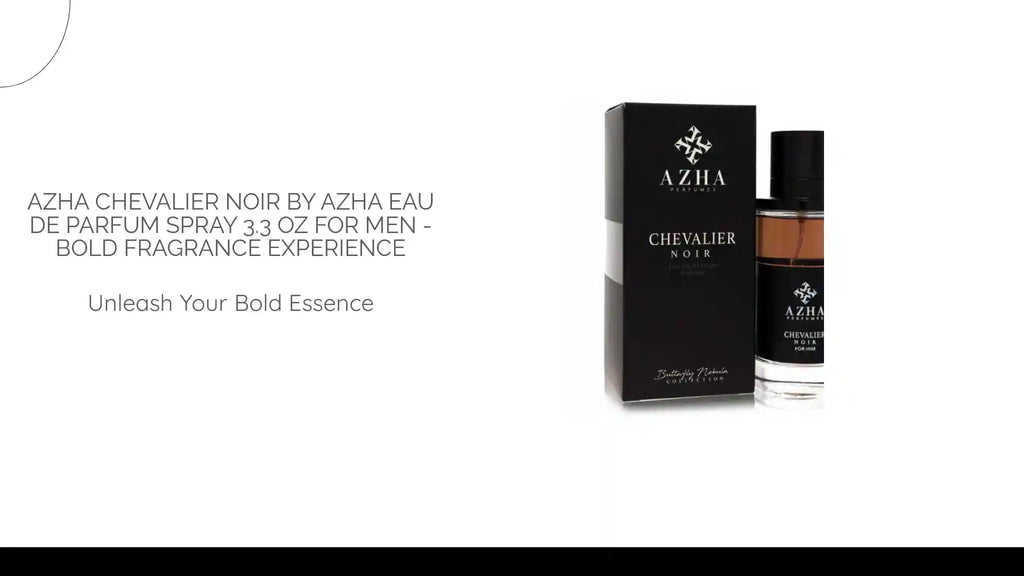 Azha Chevalier Noir by Azha Eau De Parfum Spray 3.3 oz for Men - Bold Fragrance Experience by@Outfy