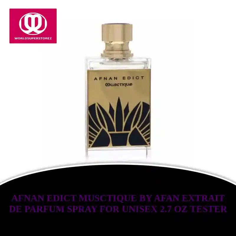 Afnan Edict Musctique by Afan Extrait De Parfum Spray for Unisex 2.7 oz Tester by@Outfy