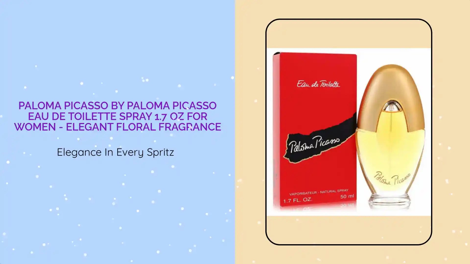 Paloma Picasso by Paloma Picasso Eau De Toilette Spray 1.7 oz for Women - Elegant Floral Fragrance by@Outfy