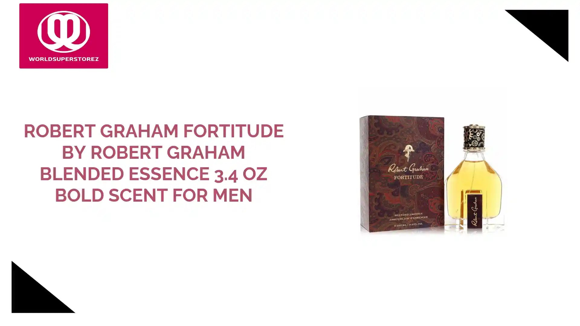 Robert Graham Fortitude by Robert Graham Blended Essence 3.4 oz Bold Scent for Men by@Outfy