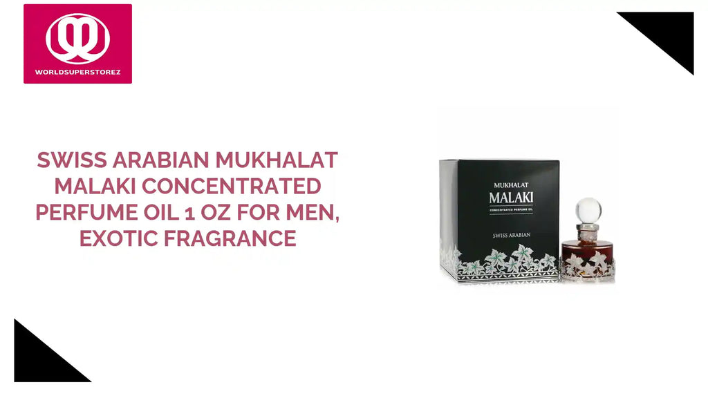 Swiss Arabian Mukhalat Malaki Concentrated Perfume Oil 1 oz for Men, Exotic Fragrance by@Outfy