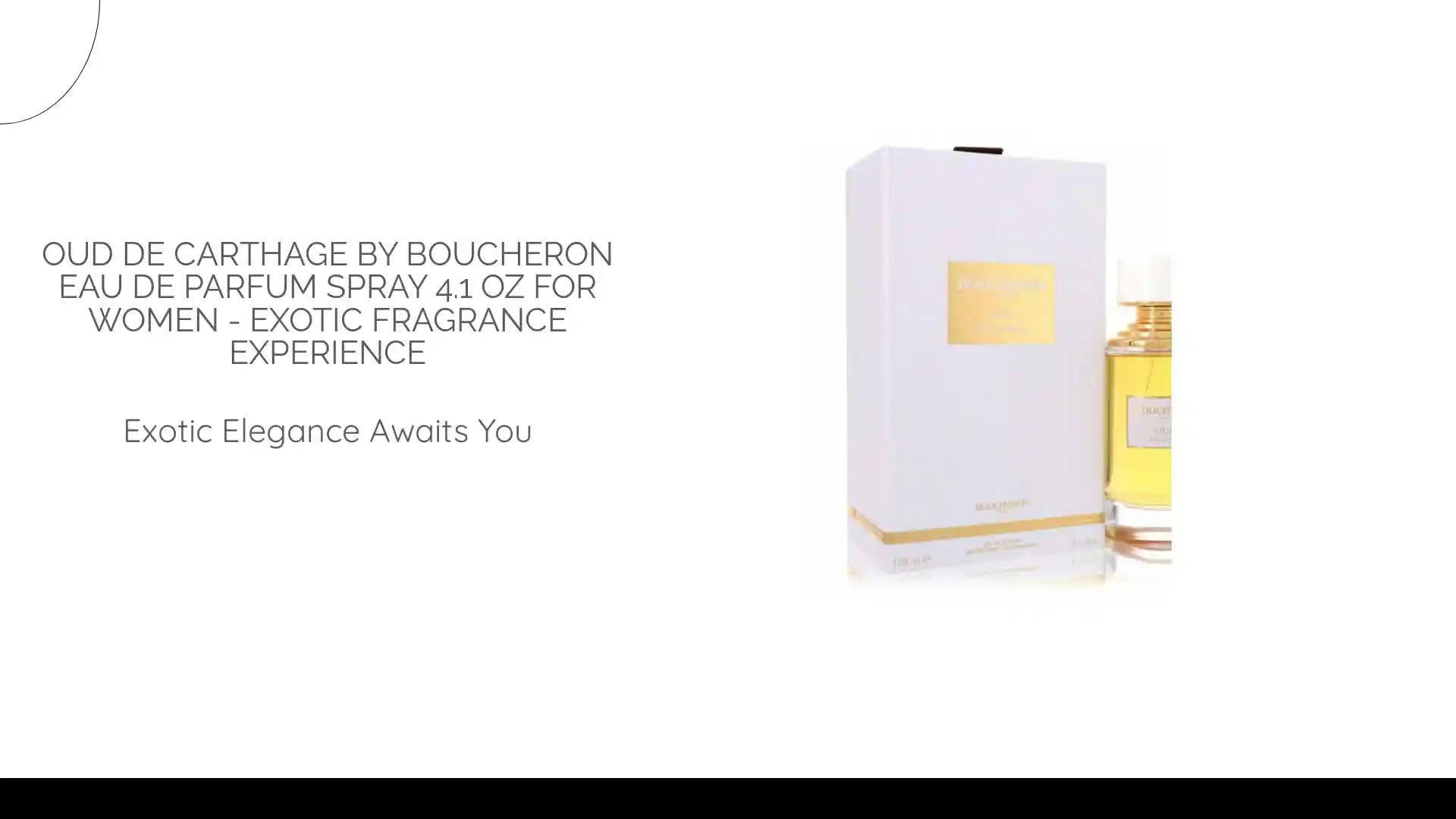 Oud De Carthage by Boucheron Eau De Parfum Spray 4.1 oz for Women - Exotic Fragrance Experience by@Outfy