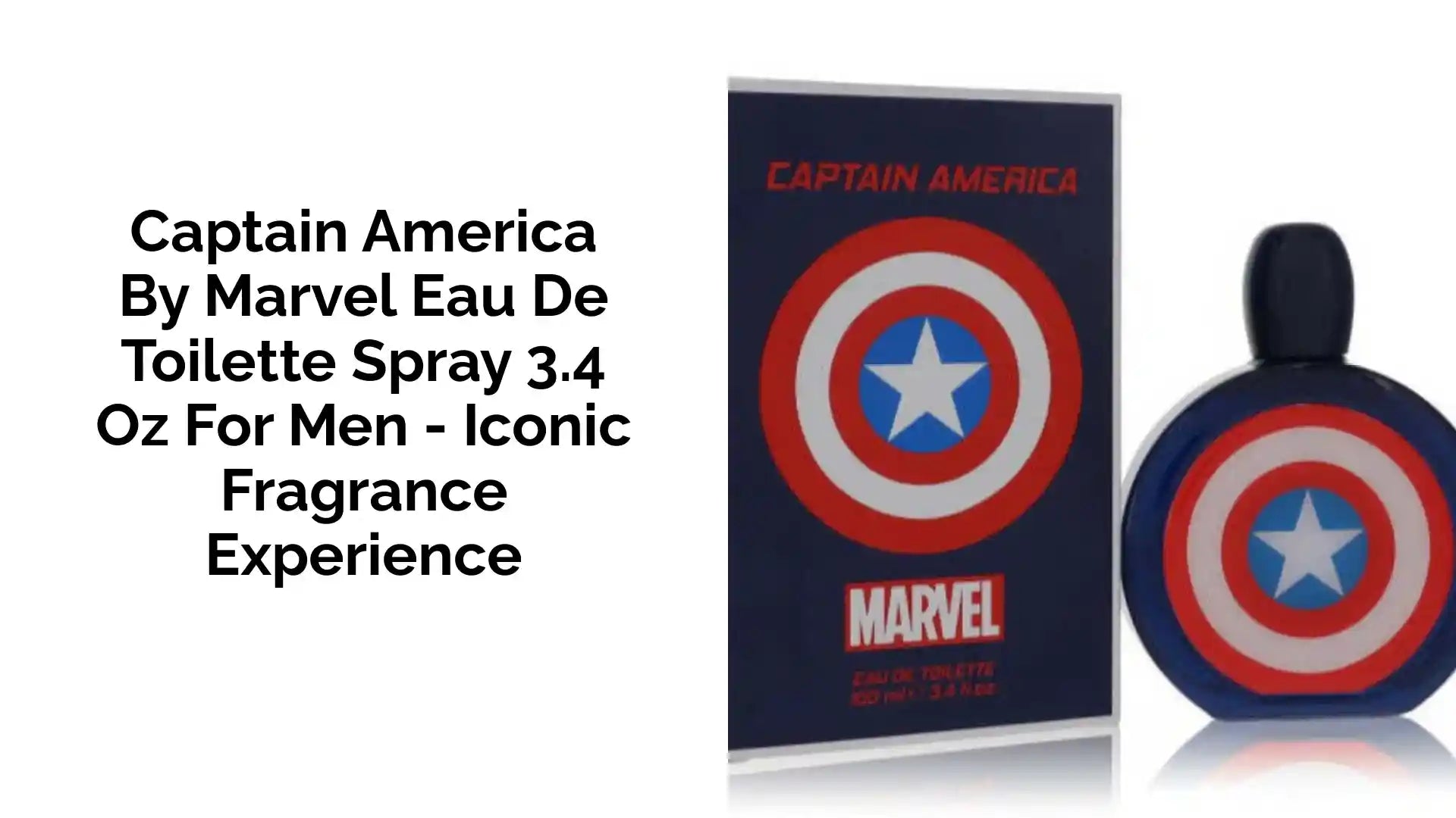 Captain America by Marvel Eau De Toilette Spray 3.4 oz for Men - Iconic Fragrance Experience by@Outfy