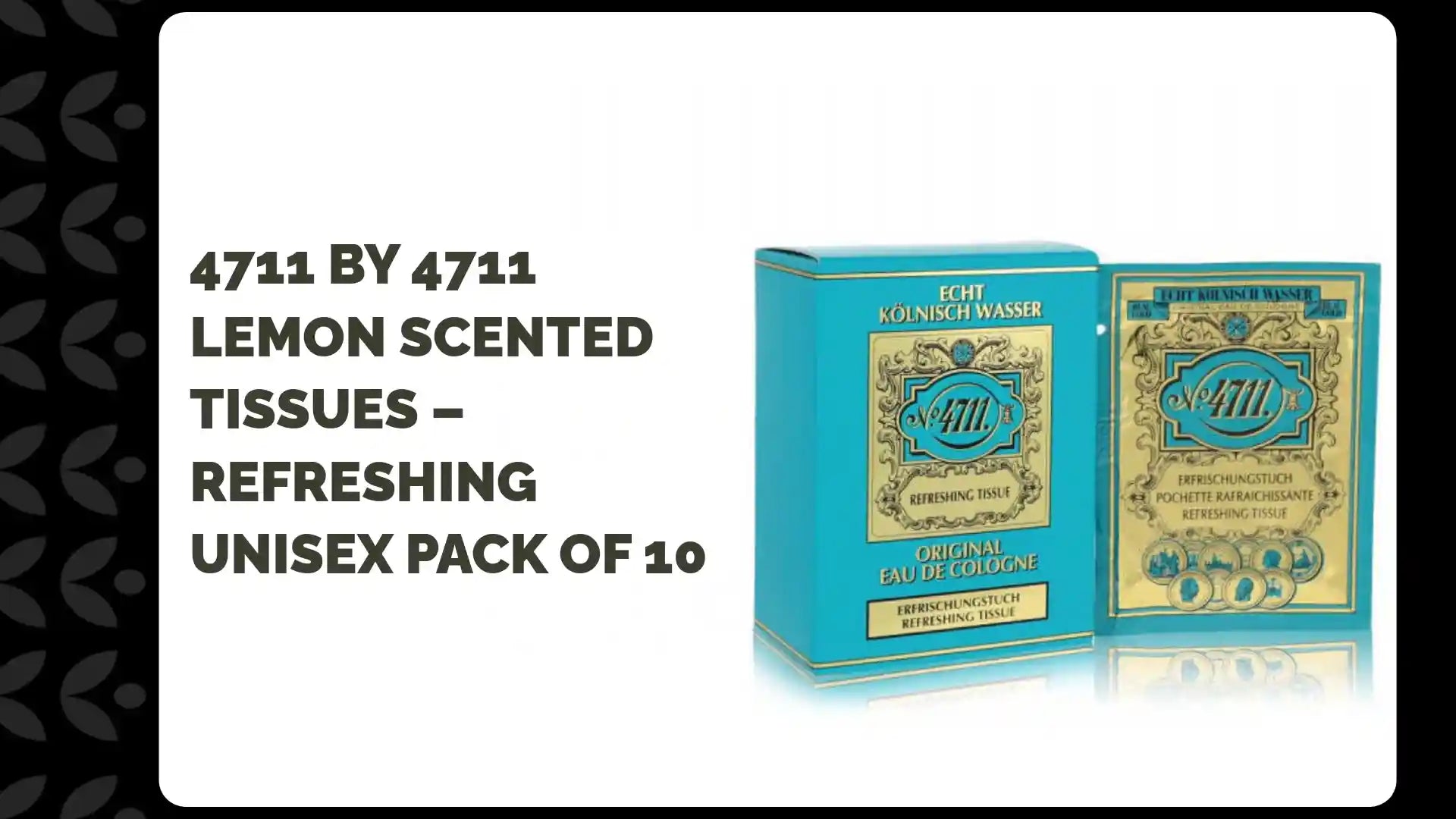 4711 by 4711 Lemon Scented Tissues &ndash; Refreshing Unisex Pack of 10 by@Outfy