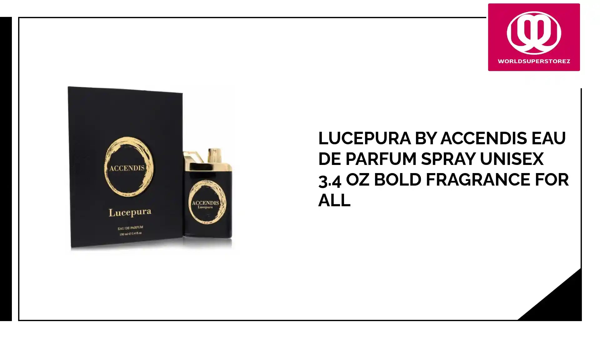 Lucepura by Accendis Eau De Parfum Spray Unisex 3.4 oz Bold Fragrance for All by@Outfy