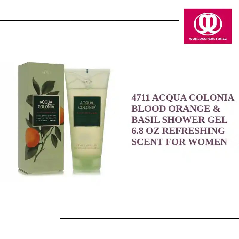 4711 Acqua Colonia Blood Orange &amp; Basil Shower Gel 6.8 oz Refreshing Scent for Women by@Outfy