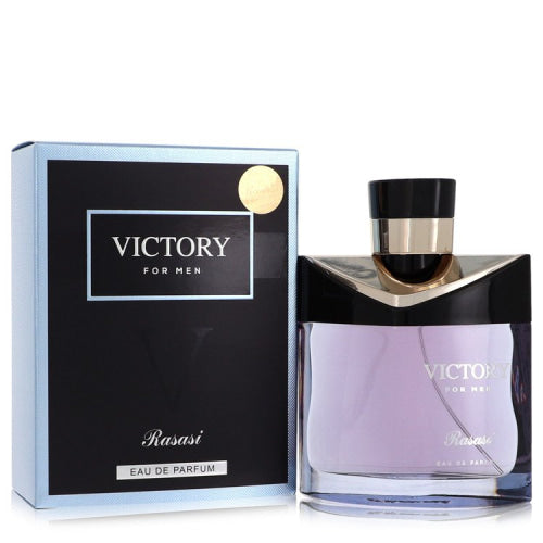 Rasasi Victory by RasasiEau De Parfum Spray 3.3 oz 3.3 oz / 100 ml / Alcohol, Amber, Woody, Aldehyde, Oils Men
