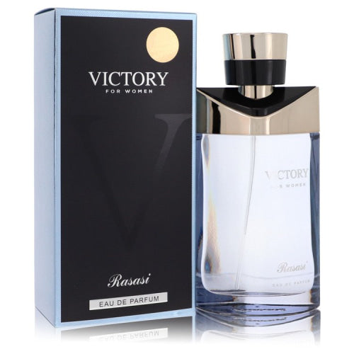 Rasasi Victory by RasasiEau De Parfum Spray 3.3 oz 3.3 oz / 100 ml / Alcohol, Amber, Woody, Aldehyde, Oils Women