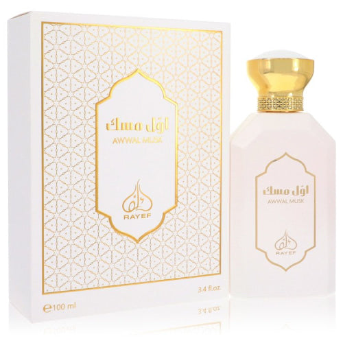 Rayef Awwal Musk by RayefEau De Parfum Spray (Unisex) 3.4 oz 3.4 oz / 100 ml / Alcohol, Amber, Woody, Aldehyde, Oils Unisex