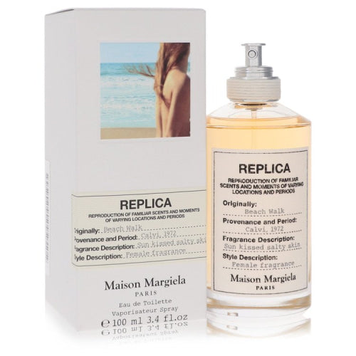 Replica Beachwalk by Maison MargielaEau De Toilette Spray 3.4 oz 3.4 oz / 100 ml / Alcohol, Amber, Woody, Aldehyde, Oils Women