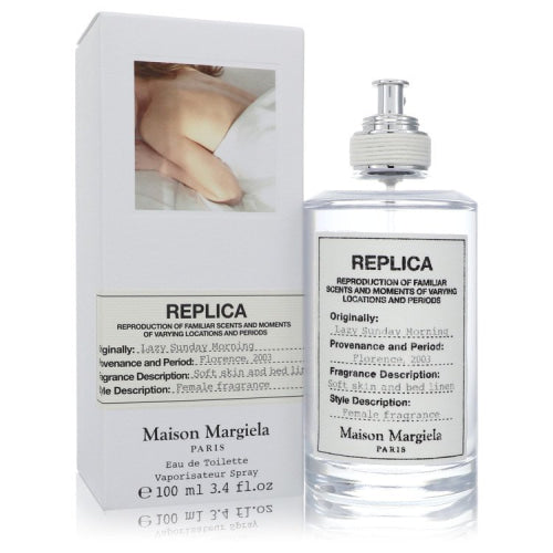 Replica Lazy Sunday Morning by Maison MargielaEau De Toilette Spray 3.4 oz 3.4 oz / 100 ml / Alcohol, Amber, Woody, Aldehyde, Oils Women